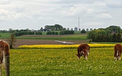 Ufrivillig landing på marken lige udenfor Vellev